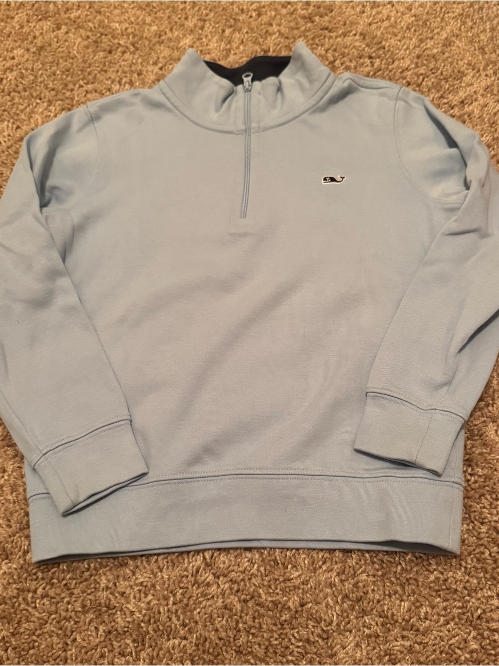 Vineyard Vines Boy’s Pale Blue Half-Zip Pullover